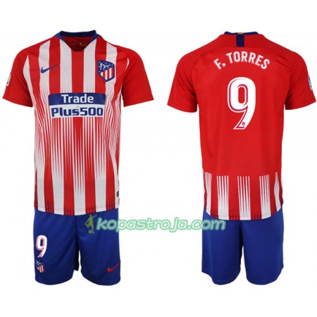 Billiga Fotbollströjor Atlético Madrid F.TORRES 9 Barn Hemma tröja 2018/19 Kortärmad
